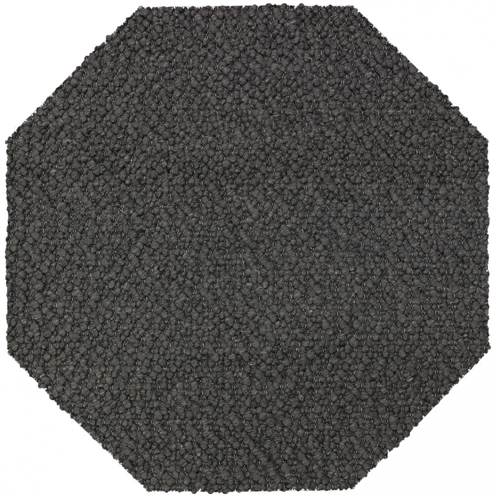 Gorbea GR1 Charcoal 10' x 10' Octagon Rug Gorbea GR1 Charcoal 10' x 10' Octagon Rug