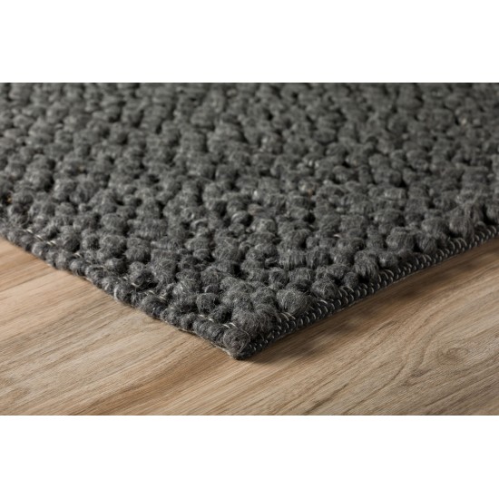 Gorbea GR1 Charcoal 2'6" x 16' Runner Rug