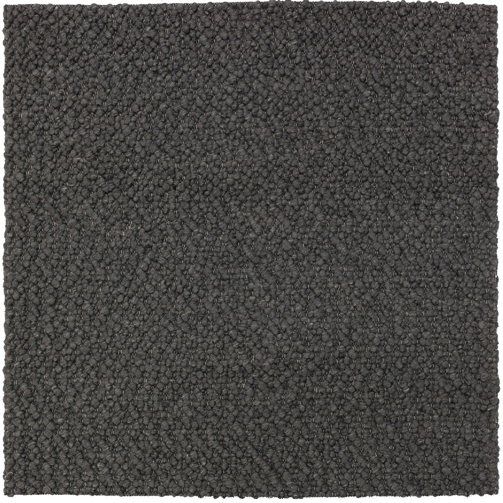 Gorbea GR1 Charcoal 4' x 4' Square Rug