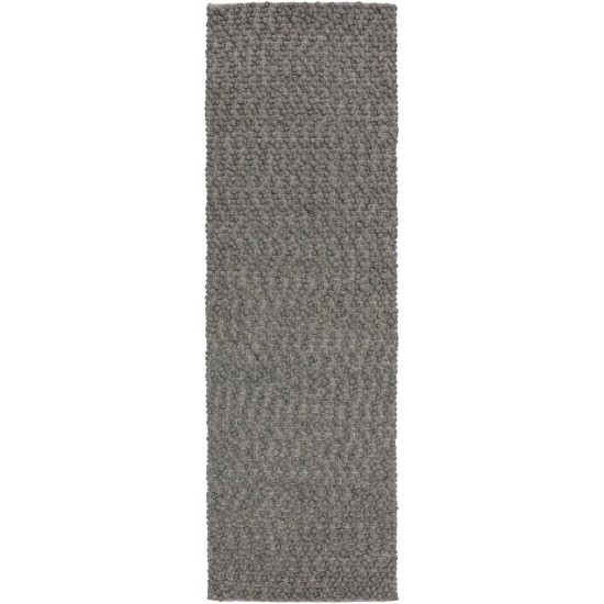 Gorbea GR1 Pewter 2'6" x 10' Runner Rug