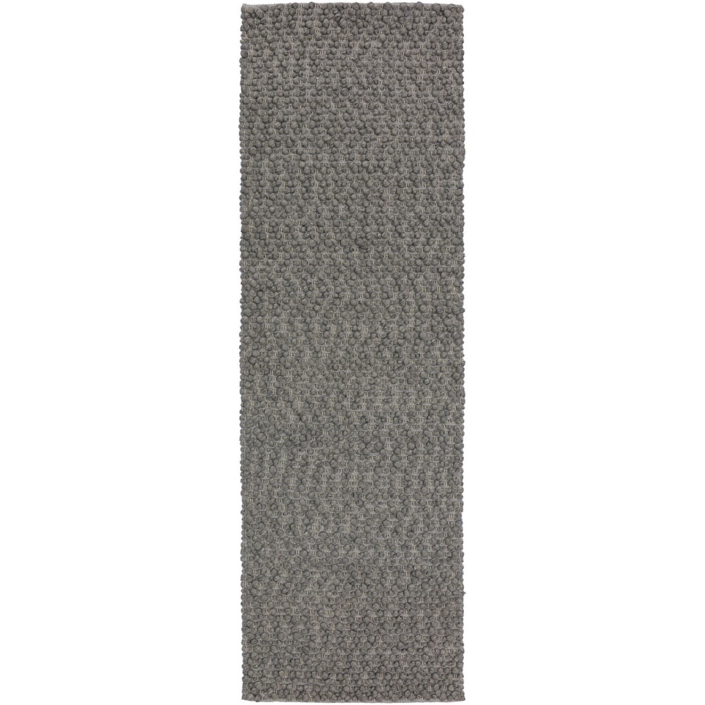 Gorbea GR1 Pewter 2'6" x 10' Runner Rug