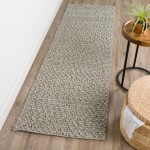 Gorbea GR1 Silver 2'6" x 12' Runner Rug