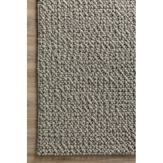Gorbea GR1 Silver 2'6" x 12' Runner Rug