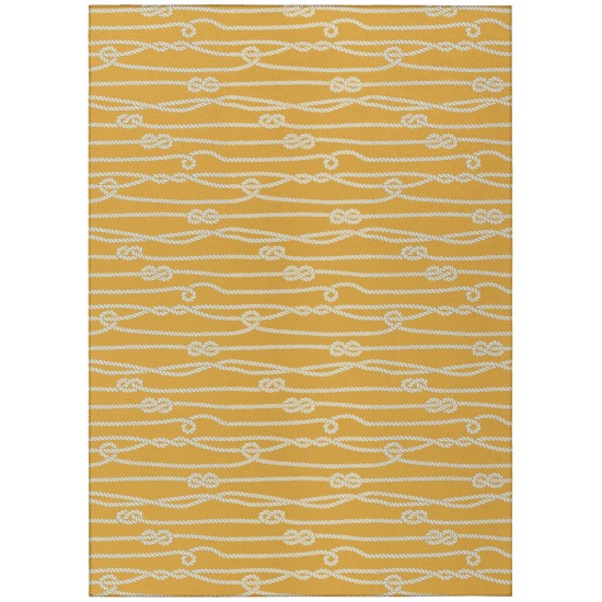 Indoor/Outdoor Harbor HA7 Gold Washable 10' x 14' Rug