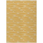 Indoor/Outdoor Harbor HA7 Gold Washable 5' x 7'6" Rug