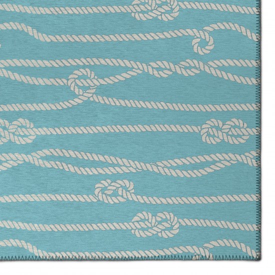 Indoor/Outdoor Harbor HA7 Lagoon Washable 1'8" x 2'6" Rug