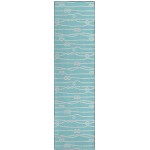 Indoor/Outdoor Harbor HA7 Lagoon Washable 2'3" x 7'6" Runner Rug