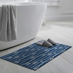 Indoor/Outdoor Harbor HA7 Navy Washable 1'8" x 2'6" Rug