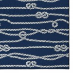 Indoor/Outdoor Harbor HA7 Navy Washable 1'8" x 2'6" Rug