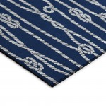 Indoor/Outdoor Harbor HA7 Navy Washable 1'8" x 2'6" Rug