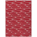 Indoor/Outdoor Harbor HA7 Red Washable 10' x 14' Rug