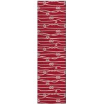 Indoor/Outdoor Harbor HA7 Red Washable 2'3" x 7'6" Runner Rug