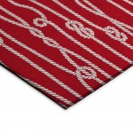 Indoor/Outdoor Harbor HA7 Red Washable 2'3" x 7'6" Runner Rug