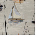 Indoor/Outdoor Harbor HA8 Ivory Washable 8' x 10' Rug