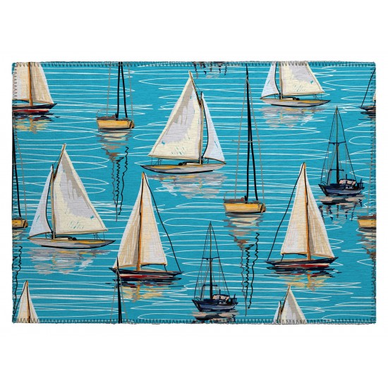 Indoor/Outdoor Harbor HA8 Sky Washable 1'8" x 2'6" Rug