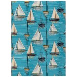 Indoor/Outdoor Harbor HA8 Sky Washable 5\' x 7\'6" Rug