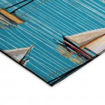 Indoor/Outdoor Harbor HA8 Sky Washable 9' x 12' Rug