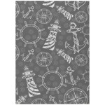 Indoor/Outdoor Harbor HA9 Grey Washable 3' x 5' Rug