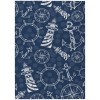 Indoor/Outdoor Harbor HA9 Navy Washable 10' x 14' Rug