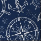Indoor/Outdoor Harbor HA9 Navy Washable 2'3" x 7'6" Runner Rug