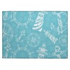 Indoor/Outdoor Harbor HA9 Ocean Washable 1'8" x 2'6" Rug