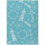 Indoor/Outdoor Harbor HA9 Ocean Washable 5' x 7'6" Rug