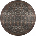 Jericho JC1 Charcoal 10' x 10' Round Rug