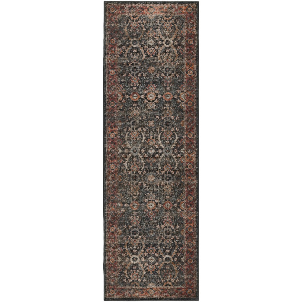 Jericho JC1 Charcoal 2'6" x 8' Runner Rug