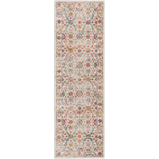 Jericho JC1 Ivory 2'6" x 8' Runner Rug