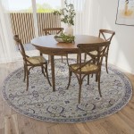 Jericho JC1 Oyster 6' x 6' Round Rug