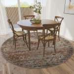 Jericho JC1 Taupe 6' x 6' Round Rug