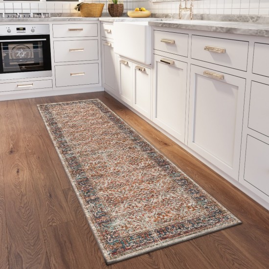 Jericho JC10 Linen 2'6" x 10' Runner Rug