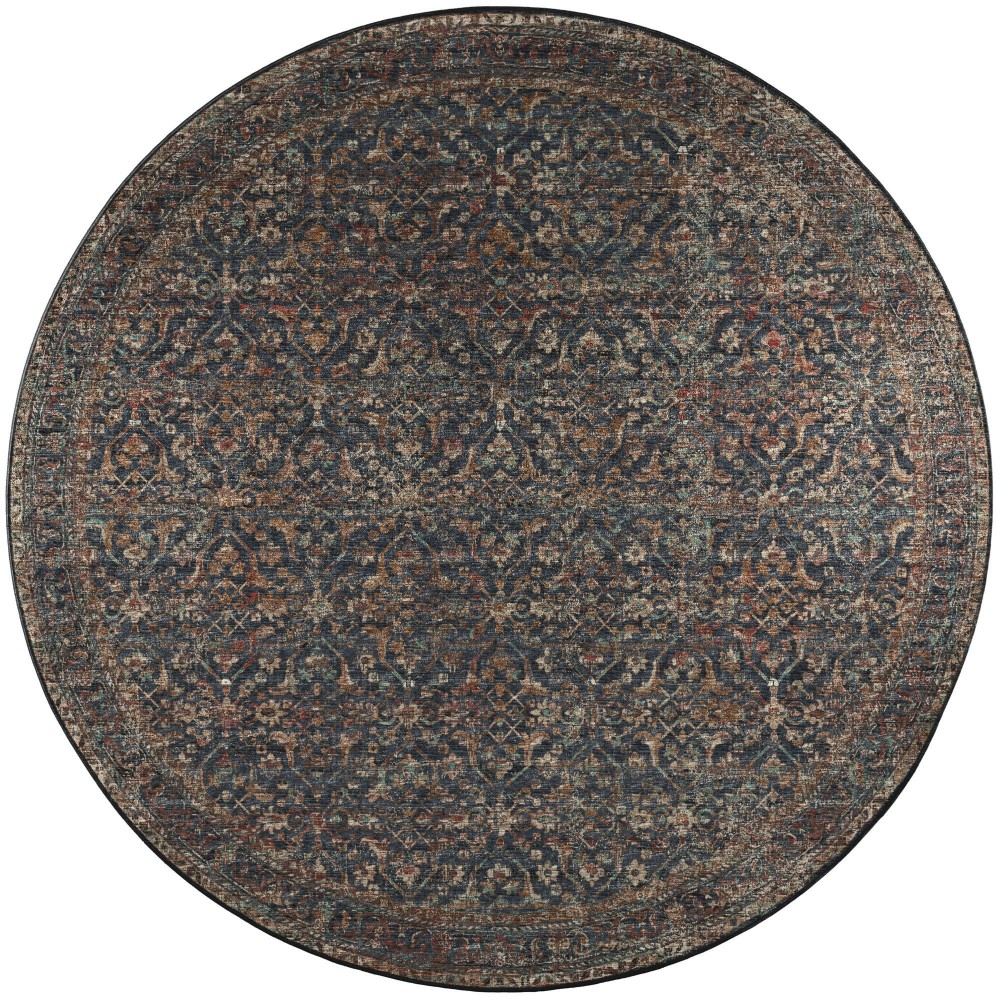 Jericho JC10 Midnight 4' x 4' Round Rug