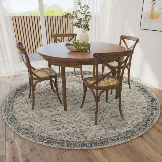 Jericho JC10 Taupe 10' x 10' Round Rug