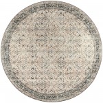 Jericho JC10 Taupe 4' x 4' Round Rug