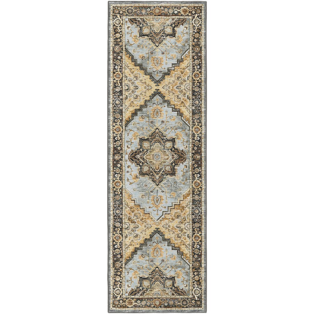 Jericho JC2 Pewter 2'6" x 10' Runner Rug