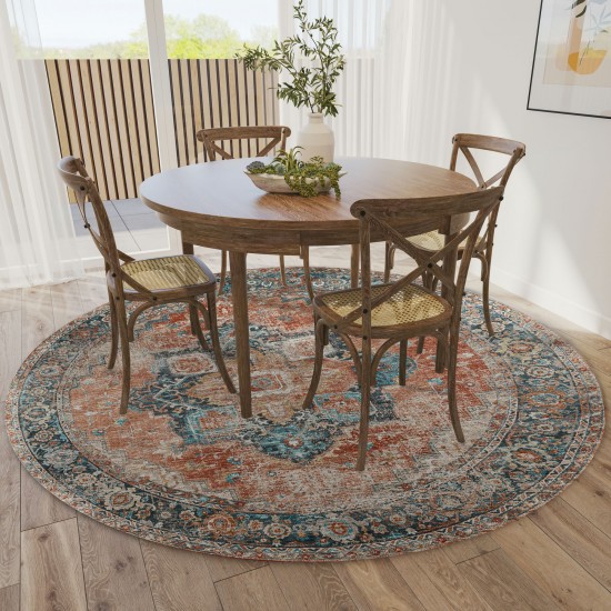 Jericho JC2 Spice 4' x 4' Round Rug