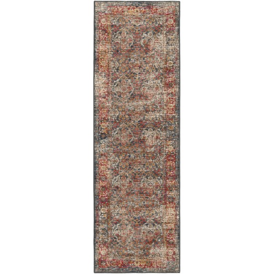 Jericho JC3 Charcoal 2'6" x 8' Runner Rug