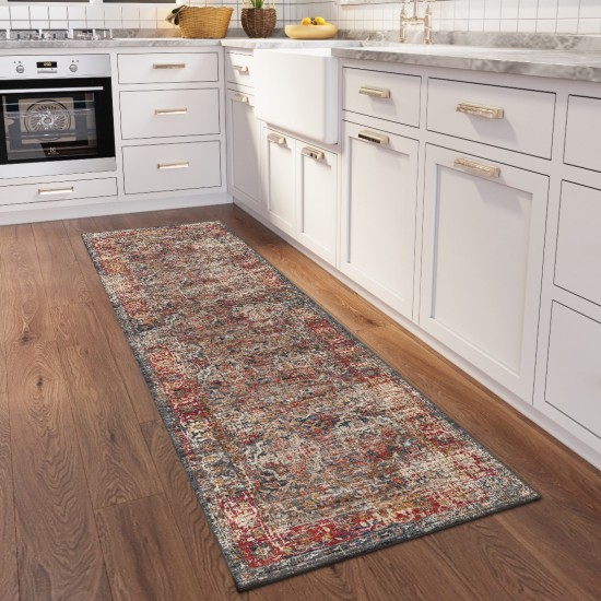 Jericho JC3 Charcoal 2'6" x 8' Runner Rug