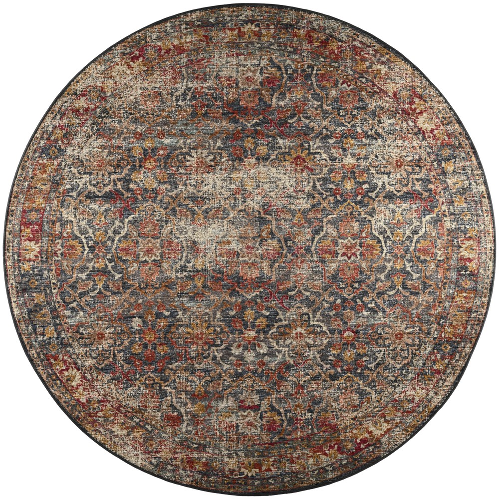 Jericho JC3 Charcoal 6' x 6' Round Rug Jericho JC3 Charcoal 6' x 6' Round Rug