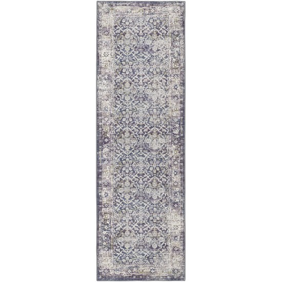 Jericho JC3 Violet 2'6" x 8' Runner Rug