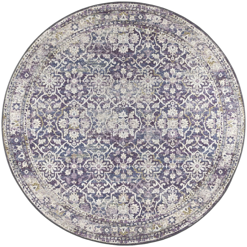Jericho JC3 Violet 6' x 6' Round Rug Jericho JC3 Violet 6' x 6' Round Rug