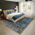 Jericho JC4 Navy 10' x 14' Rug