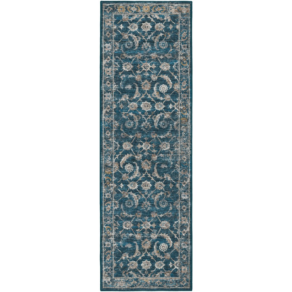 Jericho JC4 Navy 2'6" x 8' Runner Rug Jericho JC4 Navy 2'6" x 8' Runner Rug