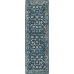 Jericho JC4 Navy 2'6" x 12' Runner Rug