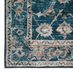 Jericho JC4 Navy 2'6" x 12' Runner Rug