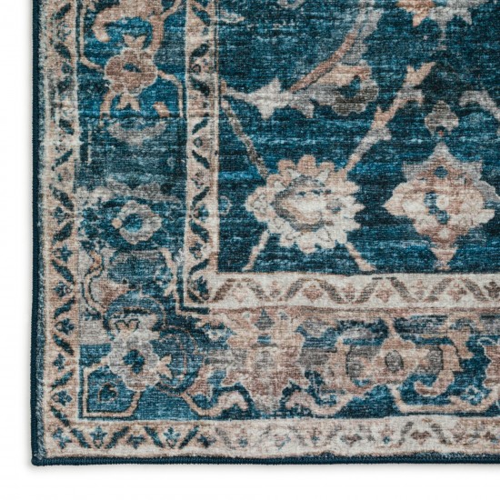 Jericho JC4 Navy 8' x 8' Round Rug