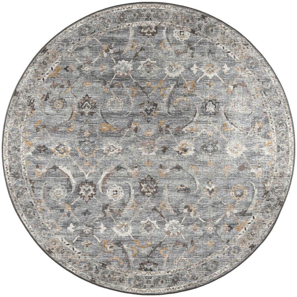 Jericho JC4 Silver 10' x 10' Round Rug