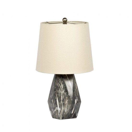 Ceramic Base Table Lamp w/Hard Back Shade