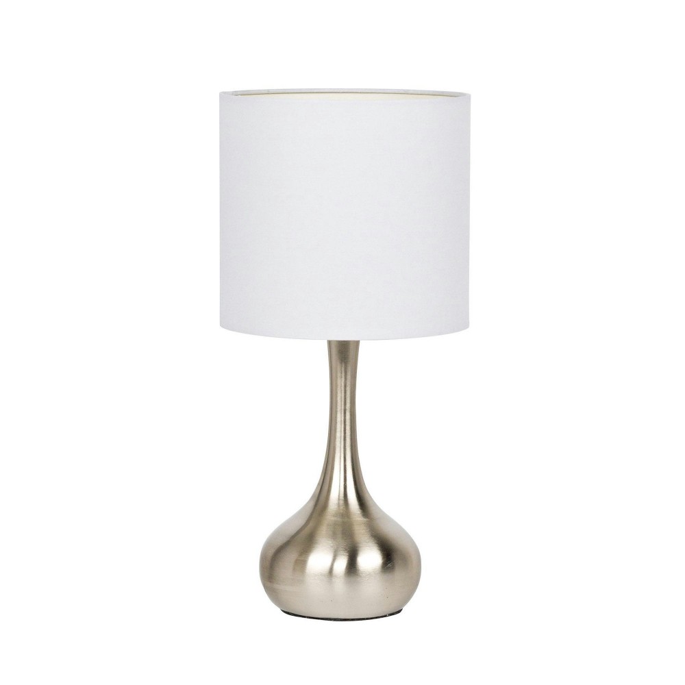 Metal Base Table Lamp w/Hard Back Shade